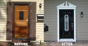 entry door before and after, denver windows, denver doors